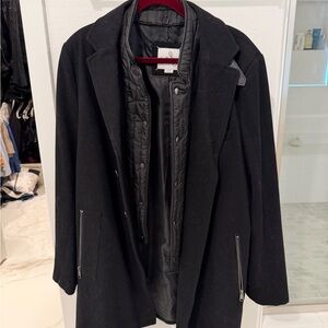 Sam Edelman | Men’s Wool Coat w/ Puffer Lining (L)